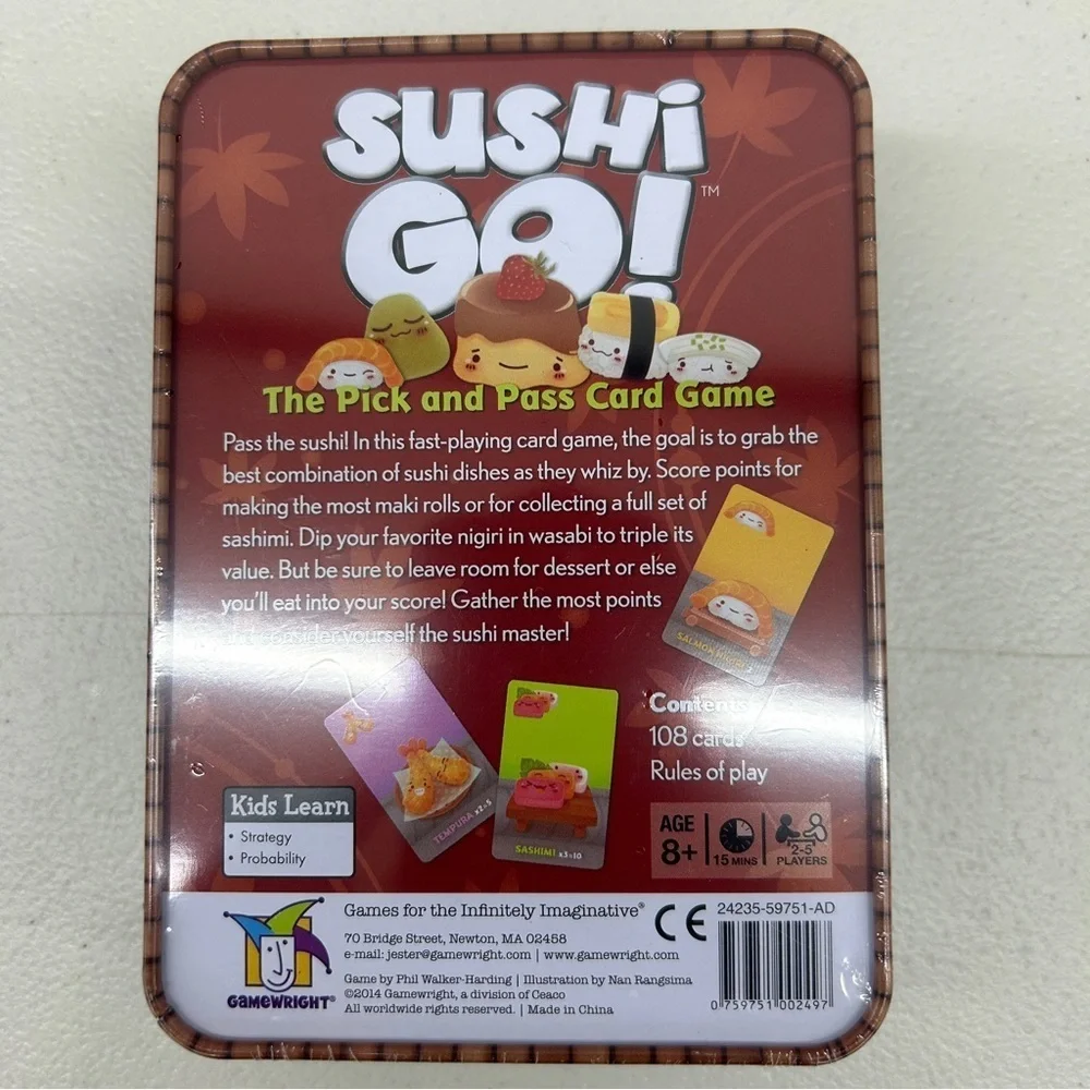 Sushi Go! Card Game Tin